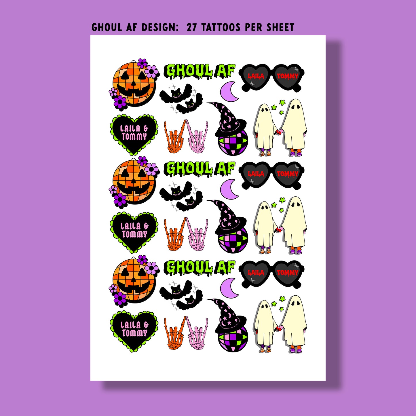 Temporary Tattoo Sheets