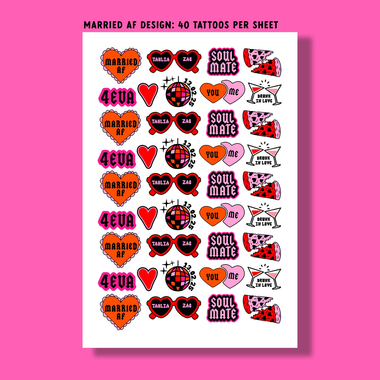 Temporary Tattoo Sheets