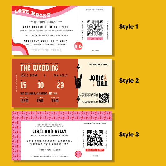 Get Giggy With It Ticket Invites