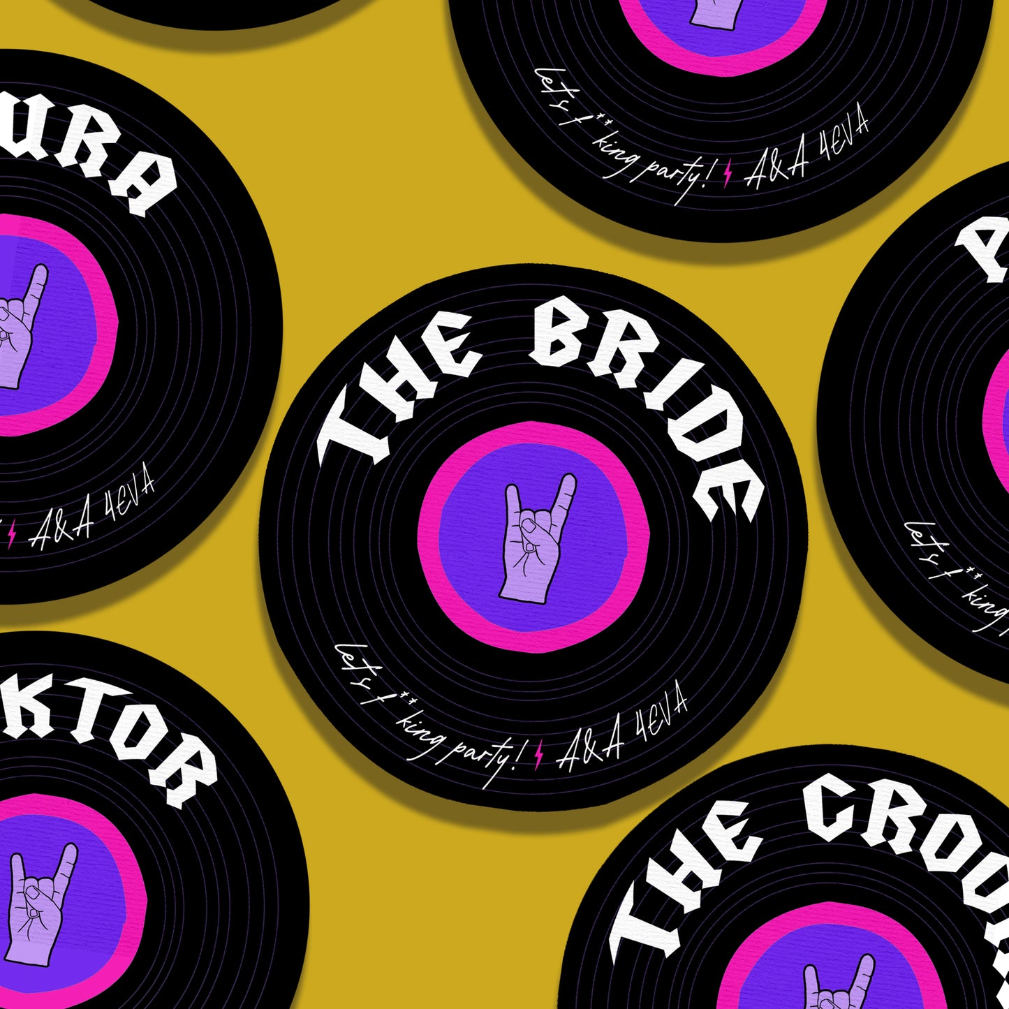 Rock N Roll Star Place Cards