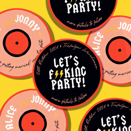 Rock N Roll Star Record Save the Dates