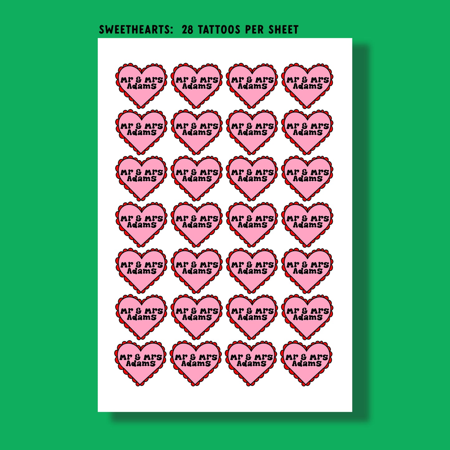 Temporary Tattoo Sheets