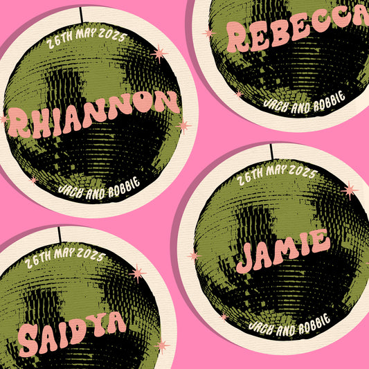 Disco 2000 Place Cards