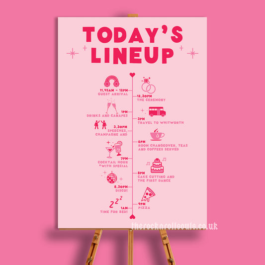 Romantic Type Order Of The Day Sign