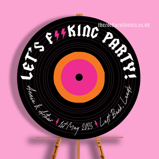 Rock 'n' Roll Star Record Welcome Sign