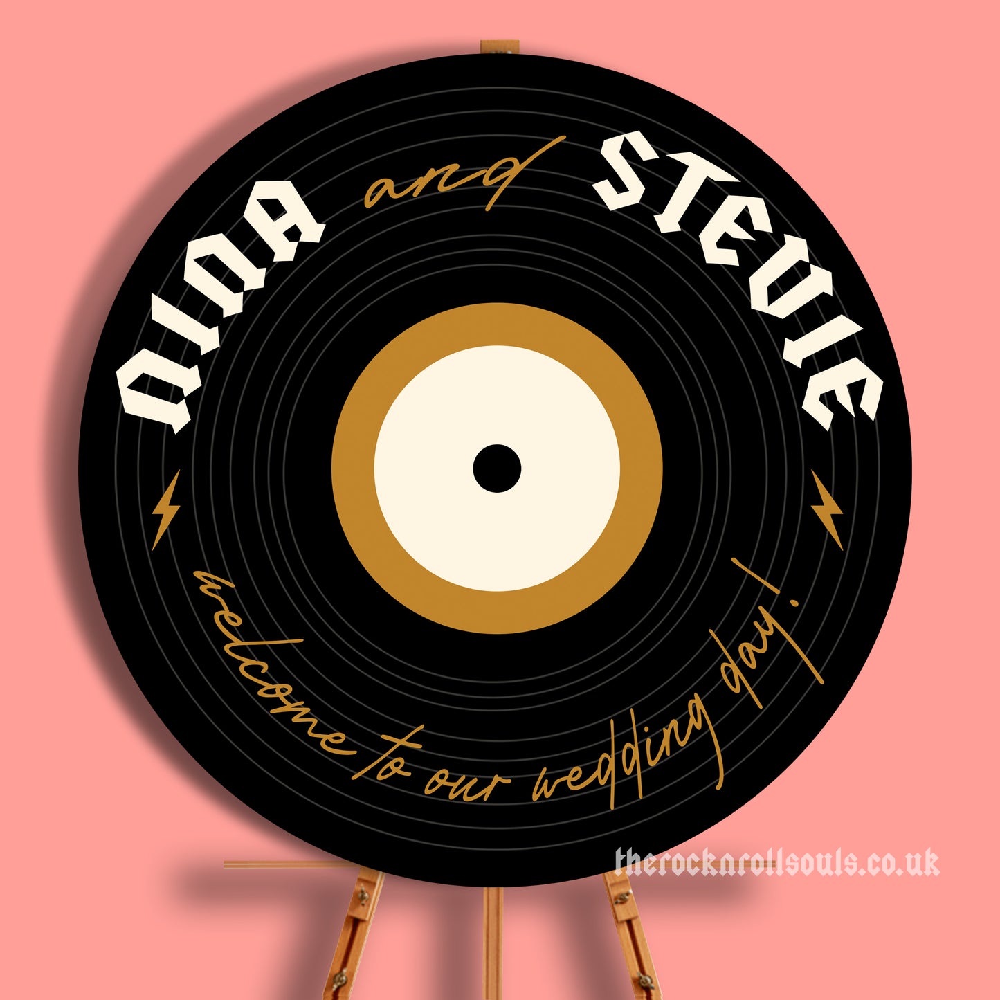 Rock 'n' Roll Star Record Welcome Sign