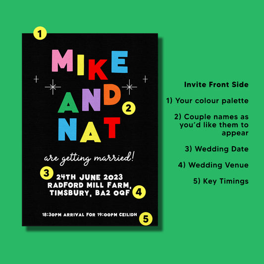 Romantic Type Invites / Save the Dates