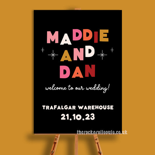 Romantic Type Welcome Sign