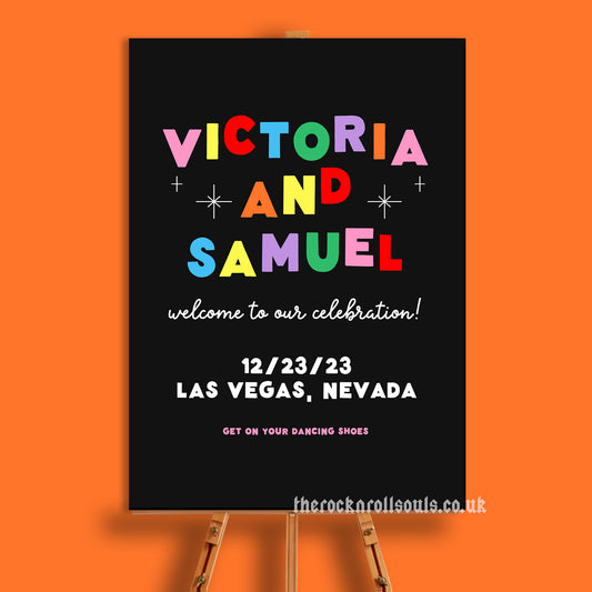 Romantic Type Welcome Sign