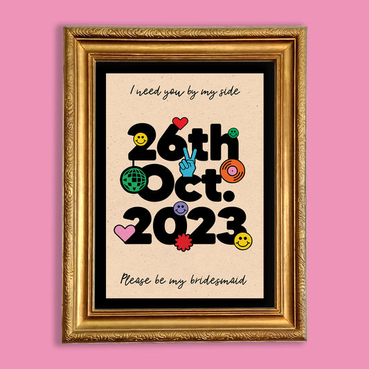 Rock 'n' Roll Be My Bridesmaid Print