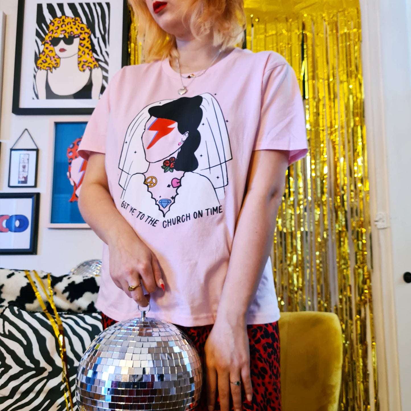 Ziggy Stardust Bride T-Shirt