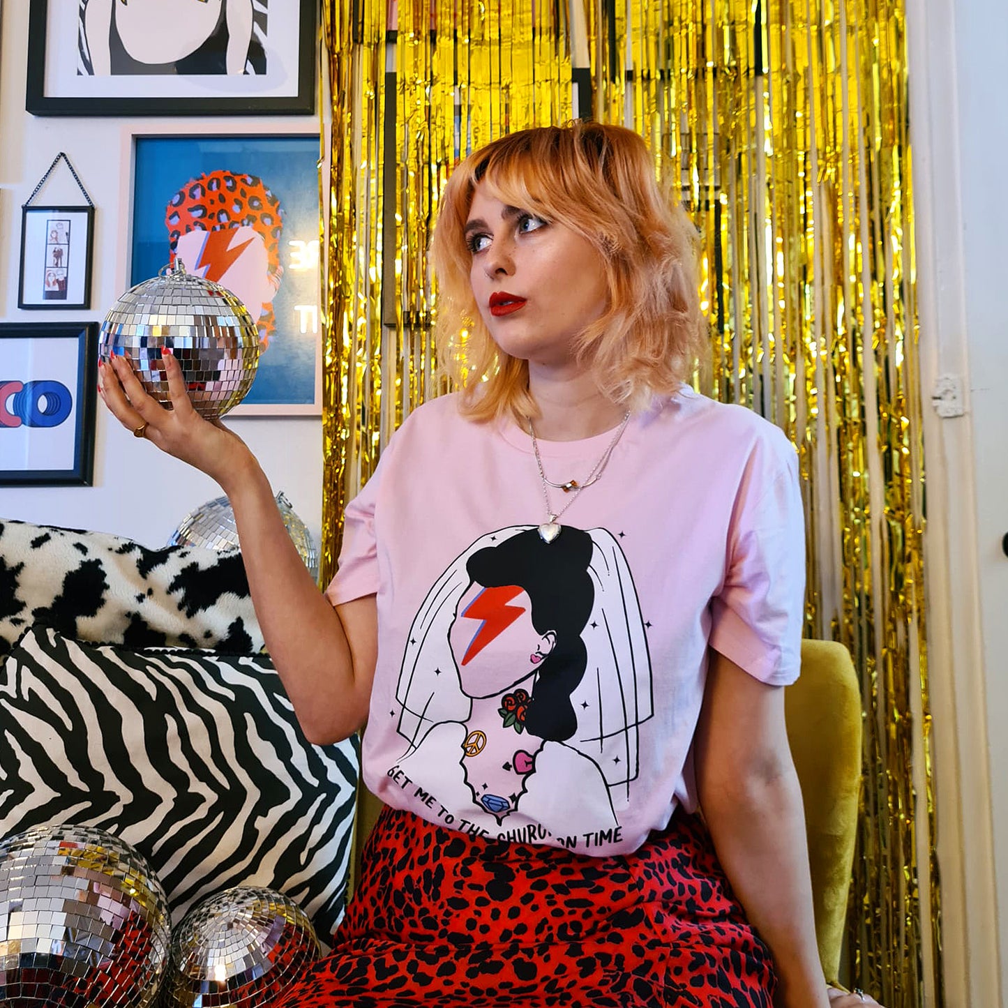 Ziggy Stardust Bride T-Shirt