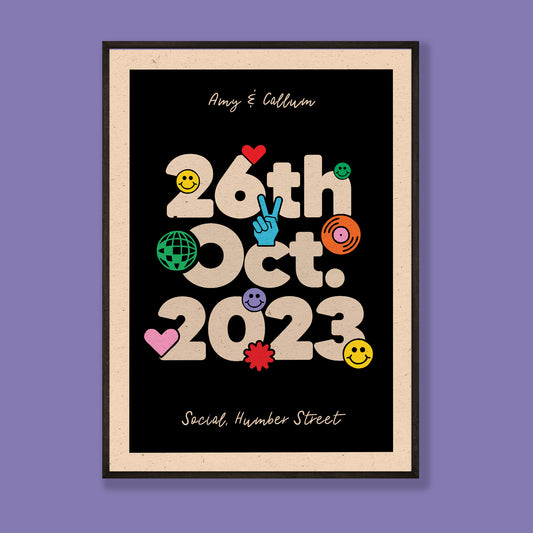 Rock 'n Print Love Date Print