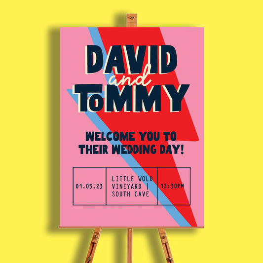 Moonage Daydream Welcome Sign